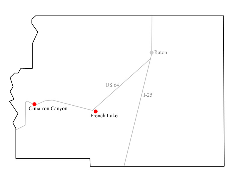 Colfax County New Mexico Map New Mexico: Colfax County